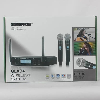 chanhuite GLXD4 Professional Wireless Microphone – Dual Channel Lavalier Headset for Church, Speech, Teaching, and Stage Performance (640~690MHz) - ZAMAR AUDIO SOLUTIONS