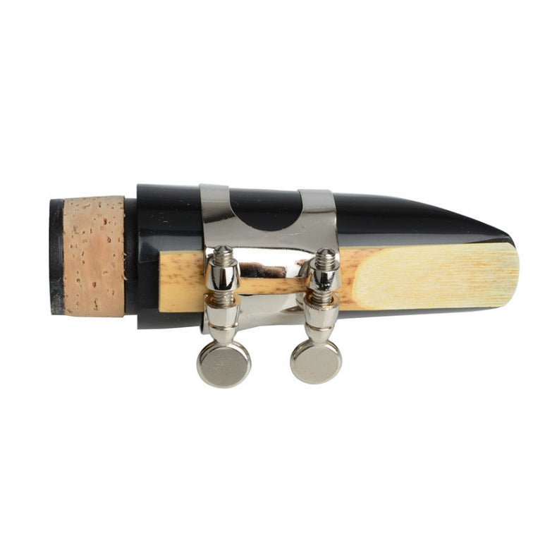 Bb clarinet mouthpiece kit — ABS resin mouthpiece side view showing tip opening and body construction