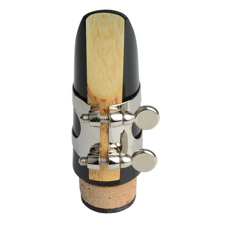 Bb clarinet mouthpiece kit assembled with ligature secured — beginner-ready, stable intonation, Kenya delivery