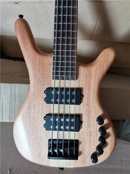 Customizable Firehawk 5 String Bass Guitar, Black Hardware, Rosewood Fingerboard