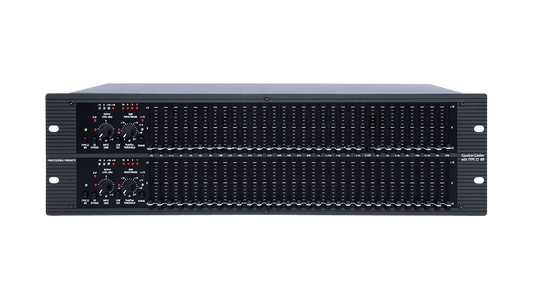 DBX 2231 graphic equalizer front panel with 31-band sliders