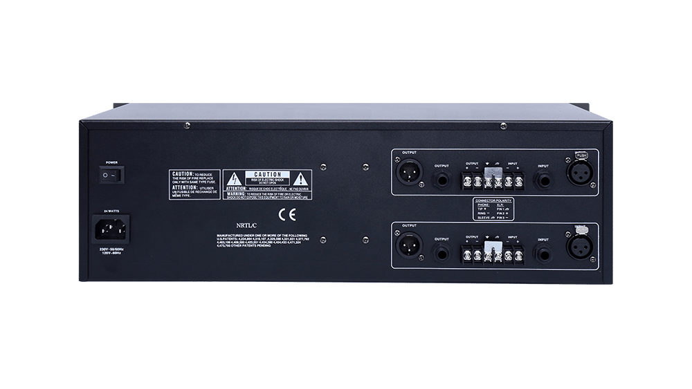 DBX 2231 graphic equalizer XLR and TRS input output connections