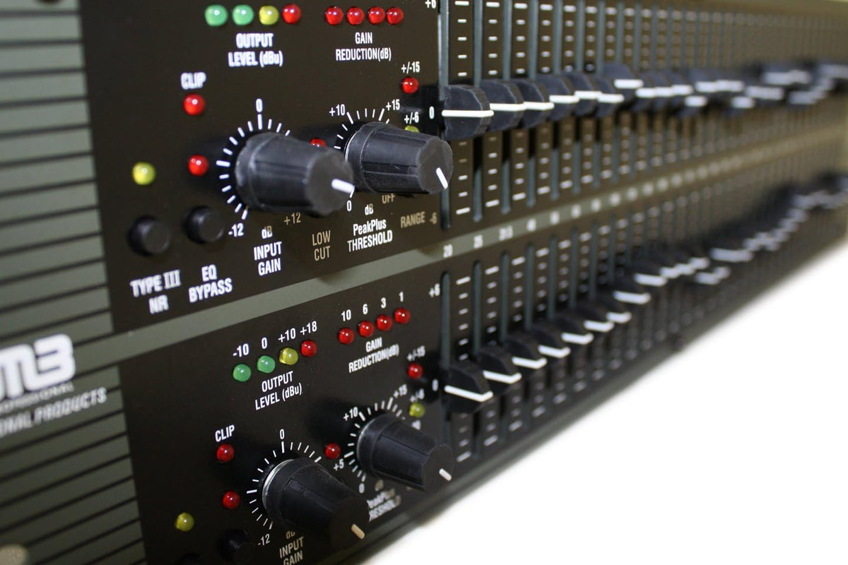 DBX 2231 graphic equalizer dual-channel EQ with PeakPlus Limiter