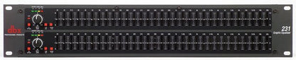 dbx 231 graphic equalizer Kenya – dual 31-band 2U rack unit front panel with faders