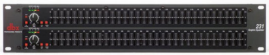 dbx 231 graphic equalizer Kenya – dual 31-band 2U rack unit front panel with faders