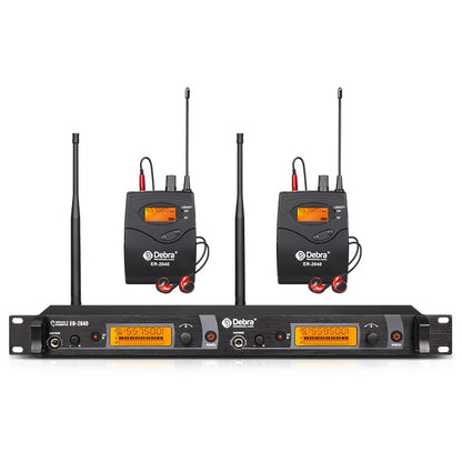 Debra UHF IEM In - Ear Wireless Monitor System ER - 2040 – 180m Receiving Distance for Stage Performance, Outdoor Singing - ZAMAR AUDIO SOLUTIONS