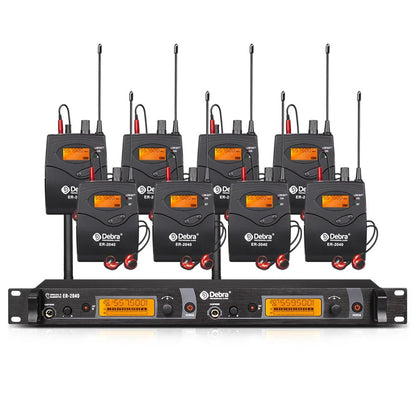 Debra UHF IEM In - Ear Wireless Monitor System ER - 2040 – 180m Receiving Distance for Stage Performance, Outdoor Singing - ZAMAR AUDIO SOLUTIONS