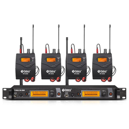 Debra UHF IEM In - Ear Wireless Monitor System ER - 2040 – 180m Receiving Distance for Stage Performance, Outdoor Singing - ZAMAR AUDIO SOLUTIONS