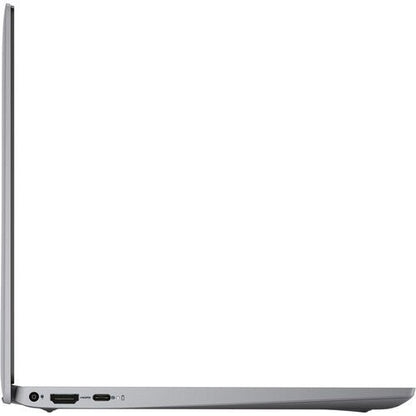 Dell Latitude 3320 Kenya – right-side profile view, closed, SD card slot, headphone jack, two USB-A ports visible