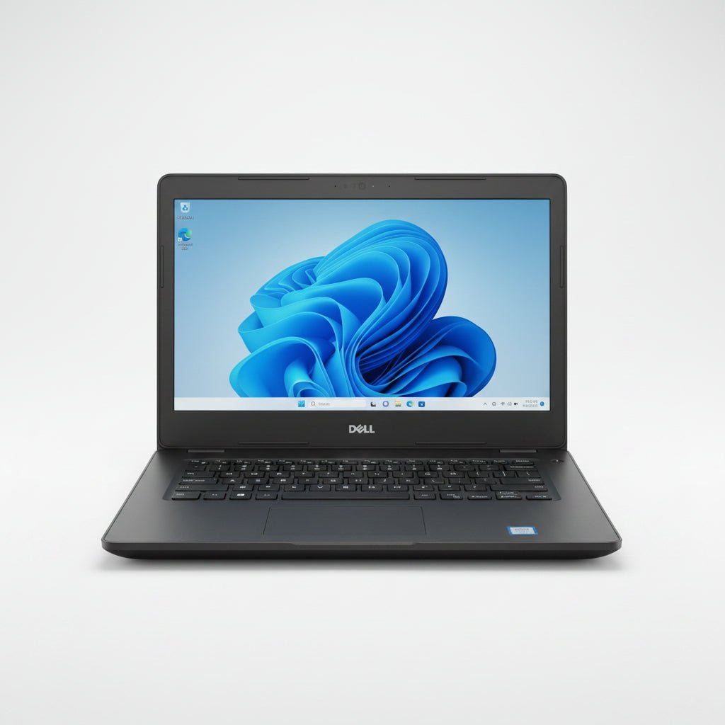 Dell Latitude 3400 Ex UK Kenya front view open showing Windows 11 desktop on 14-inch display