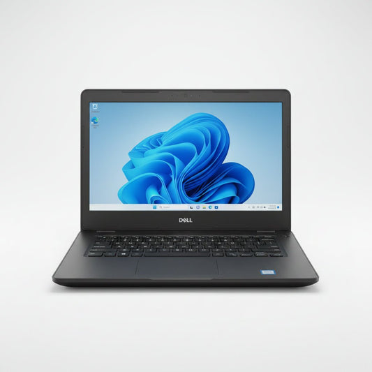 Dell Latitude 3400 Ex UK Kenya front view open showing Windows 11 desktop on 14-inch display