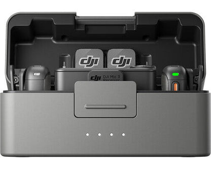 DJI Mic 3 wireless microphone system with transmitter and receiver