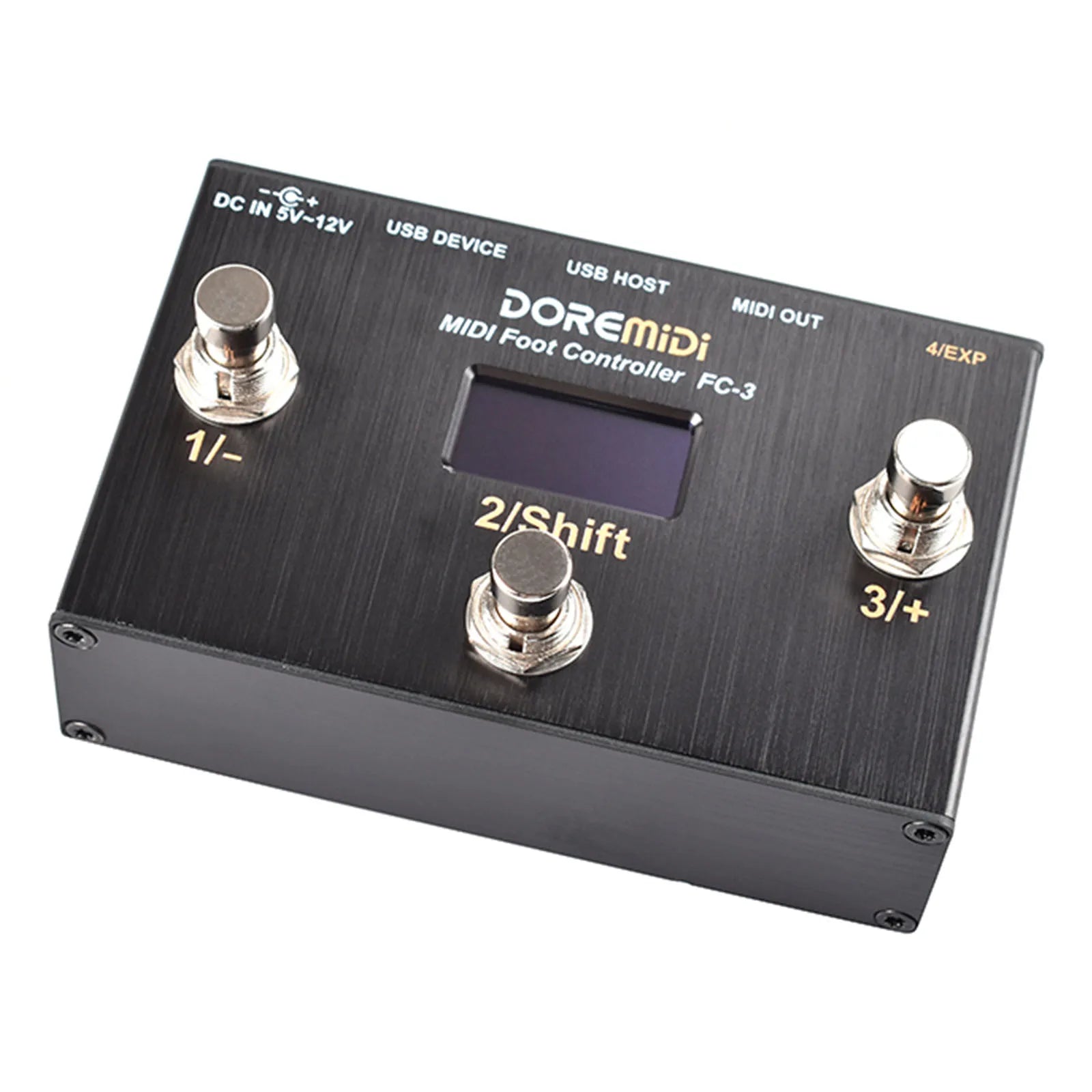 Doremidi FC - 3 MIDI Foot Controller – USB Instruments & MIDI DIN Devices, 3 Programmable Switch Pedals, Multiple MIDI Output Interfaces - ZAMAR AUDIO SOLUTIONS