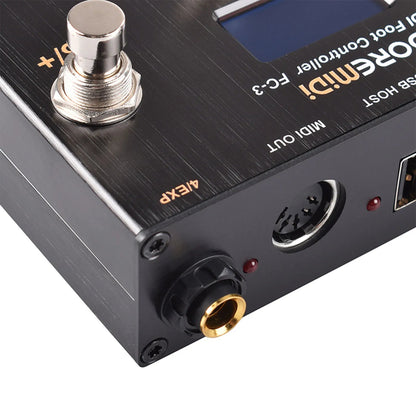 Doremidi FC-3 MIDI Foot Controller – USB Instruments & MIDI DIN Devices, 3 Programmable Switch Pedals, Multiple MIDI Output Interfaces - ZAMAR AUDIO SOLUTIONS