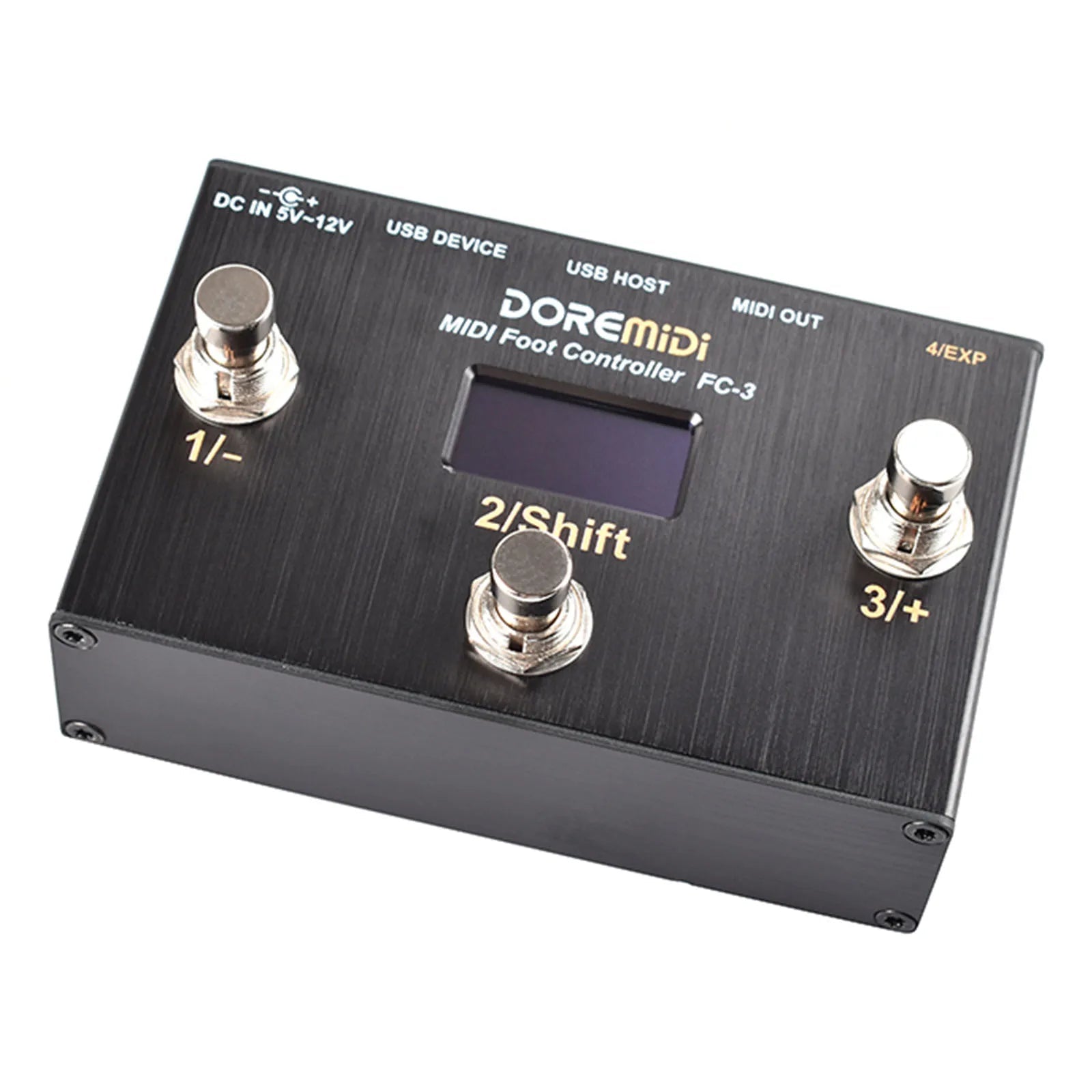 Doremidi FC-3 MIDI Foot Controller – USB Instruments & MIDI DIN Devices, 3 Programmable Switch Pedals, Multiple MIDI Output Interfaces - ZAMAR AUDIO SOLUTIONS