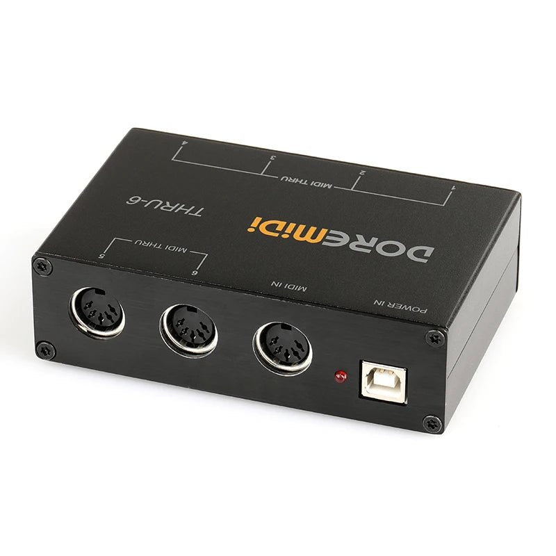 DOREMIDI MIDI THRU-6 Box – 1 Input, 6 Output Standard MIDI Five-Pin Interface - ZAMAR AUDIO SOLUTIONS