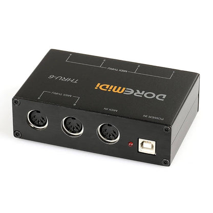 DOREMIDI MIDI THRU-6 Box – 1 Input, 6 Output Standard MIDI Five-Pin Interface - ZAMAR AUDIO SOLUTIONS