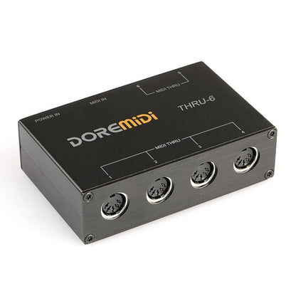 DOREMIDI MIDI THRU-6 Box – 1 Input, 6 Output Standard MIDI Five-Pin Interface - ZAMAR AUDIO SOLUTIONS