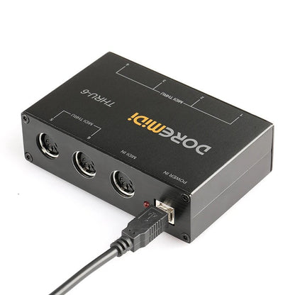 DOREMIDI MIDI THRU-6 Box – 1 Input, 6 Output Standard MIDI Five-Pin Interface - ZAMAR AUDIO SOLUTIONS