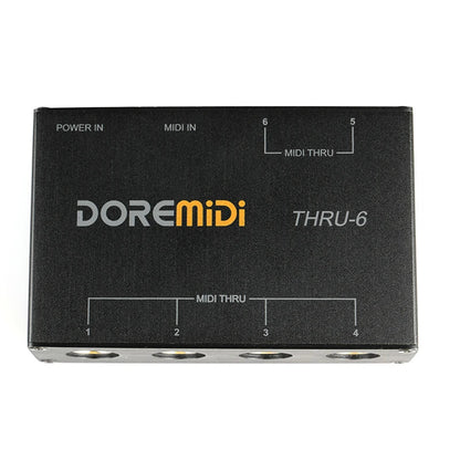 DOREMIDI MIDI THRU-6 Box – 1 Input, 6 Output Standard MIDI Five-Pin Interface - ZAMAR AUDIO SOLUTIONS
