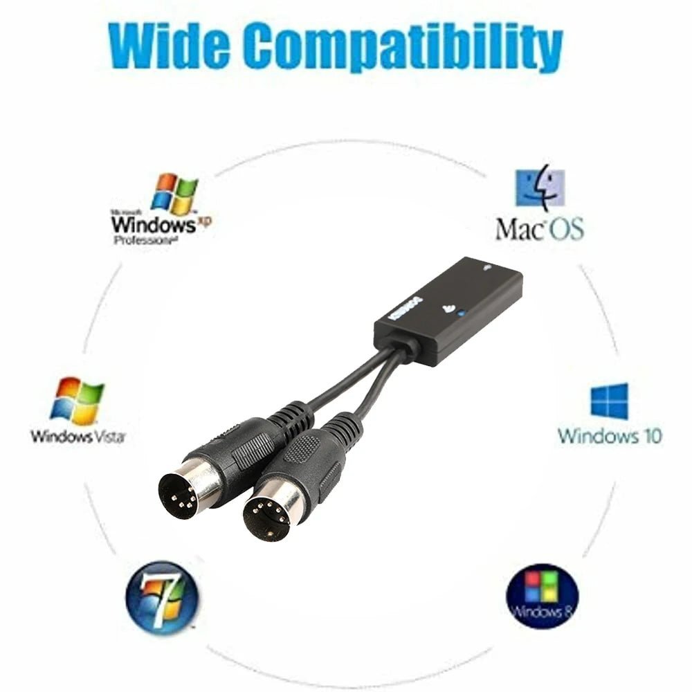 DOREMiDi MTB-22 MIDI USB Adapter – Bluetooth-Compatible MIDI Interface for Windows, Mac, iOS, Android - ZAMAR AUDIO SOLUTIONS