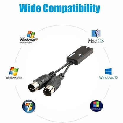 DOREMiDi MTB-22 MIDI USB Adapter – Bluetooth-Compatible MIDI Interface for Windows, Mac, iOS, Android - ZAMAR AUDIO SOLUTIONS