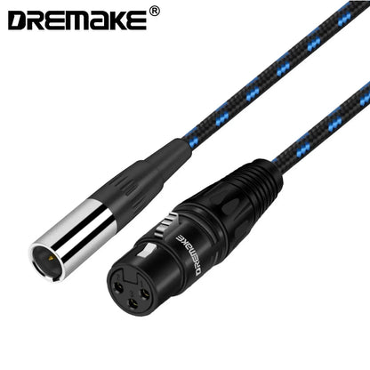 DREMAKE Mini XLR Male to 3Pin-XLR Female Converter Cord – XLR to Mini XLR Mic Audio Adapter Cable for Label Microphone, Equalizer - ZAMAR AUDIO SOLUTIONS