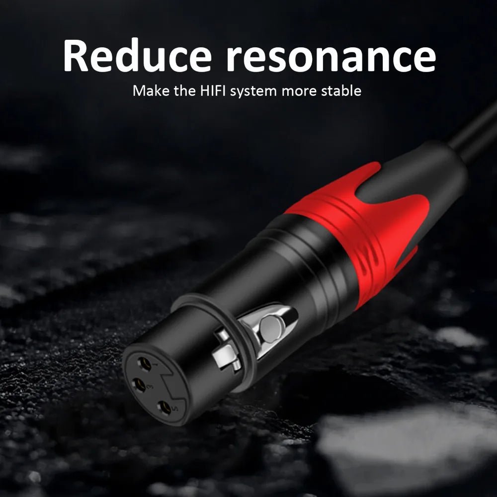 DREMAKE XLR Female/Male to RCA Female Gold Plated Radio Cable – 3Pin - XLR to RCA Coaxial Shield Patch Cord for Speaker, Microphone, Mixer - ZAMAR AUDIO SOLUTIONS