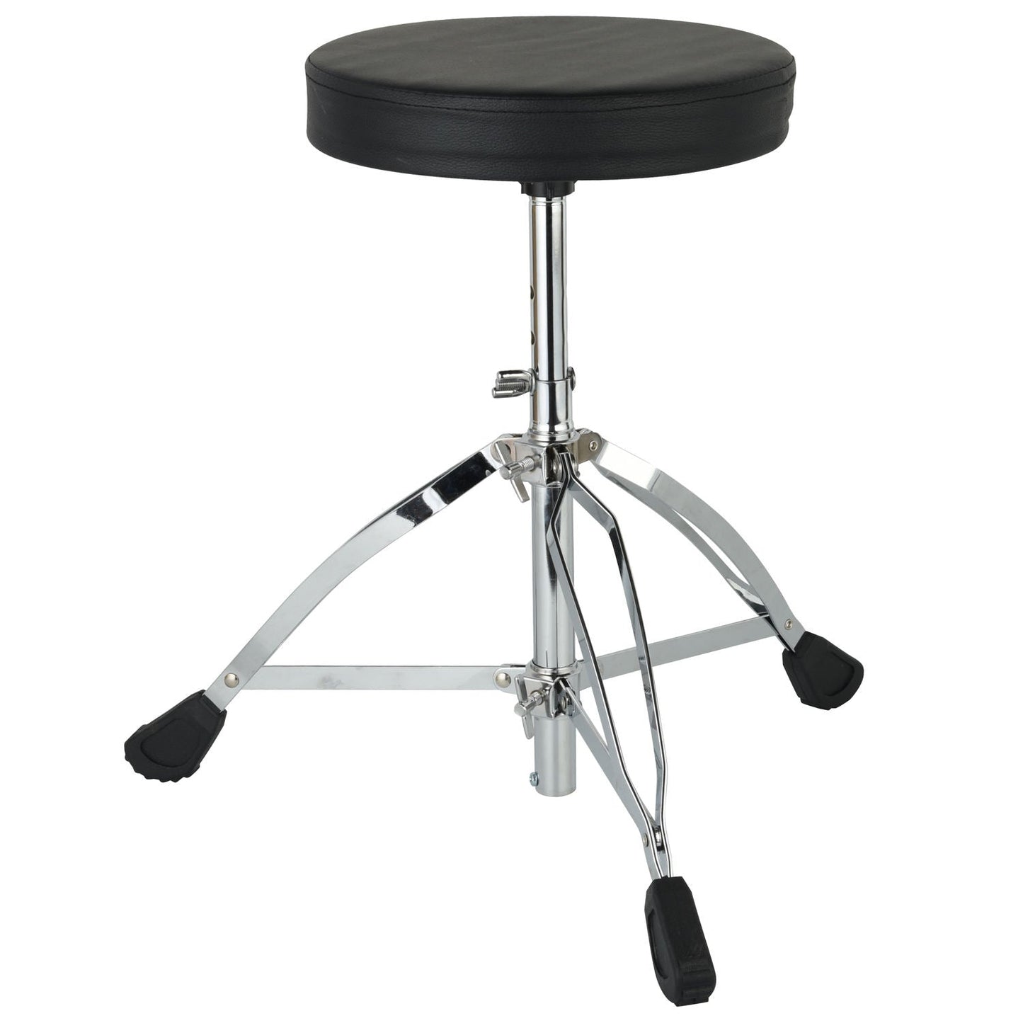 Side view of adjustable musician stool showing height adjustment mechanism, drum throne piano seat Kenya
