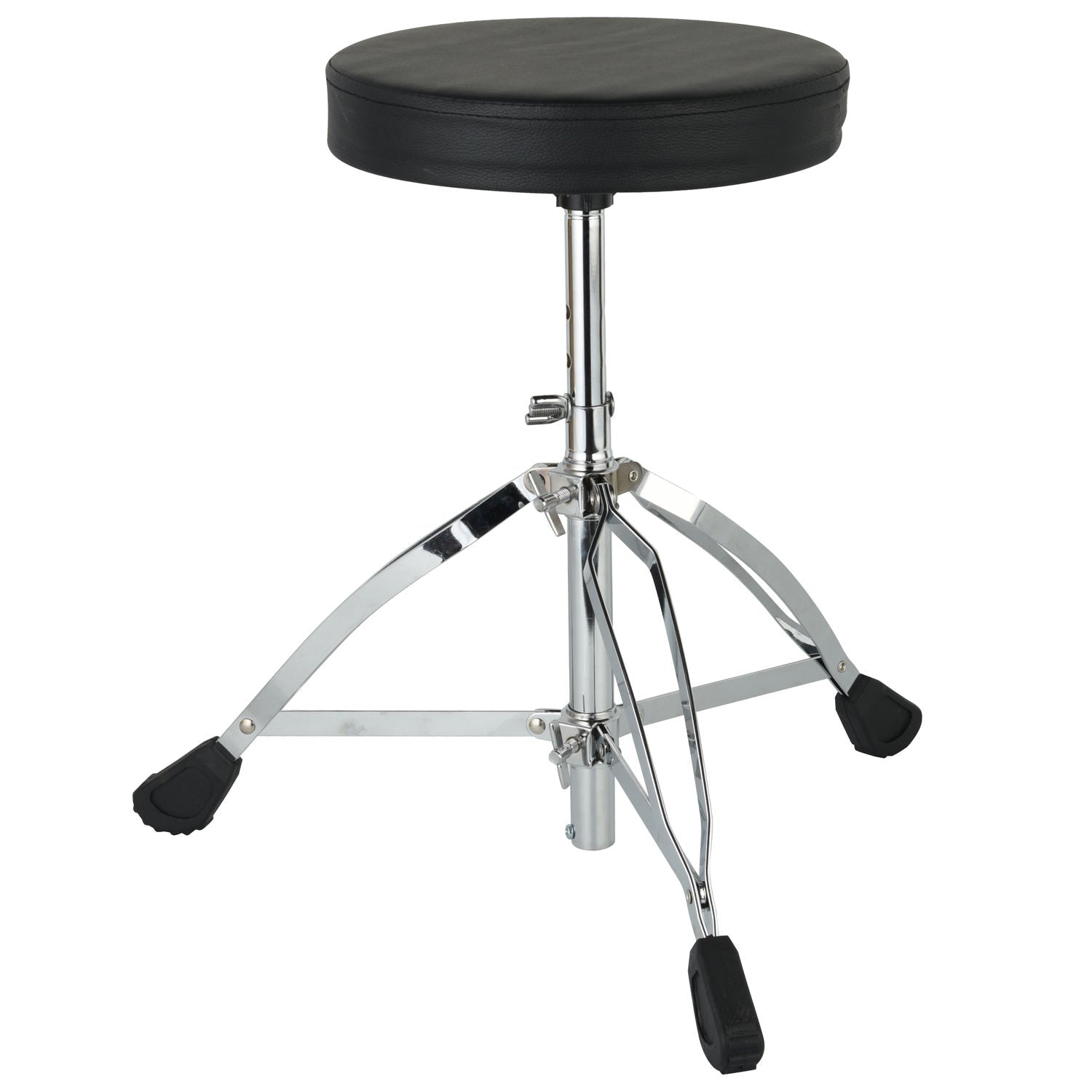 Side view of adjustable musician stool showing height adjustment mechanism, drum throne piano seat Kenya