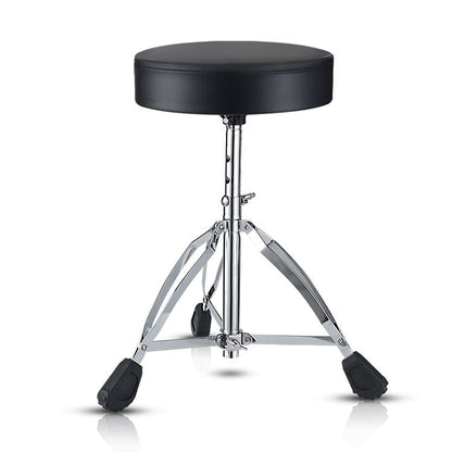 Side view of adjustable musician stool showing height adjustment mechanism, drum throne piano seat Kenya