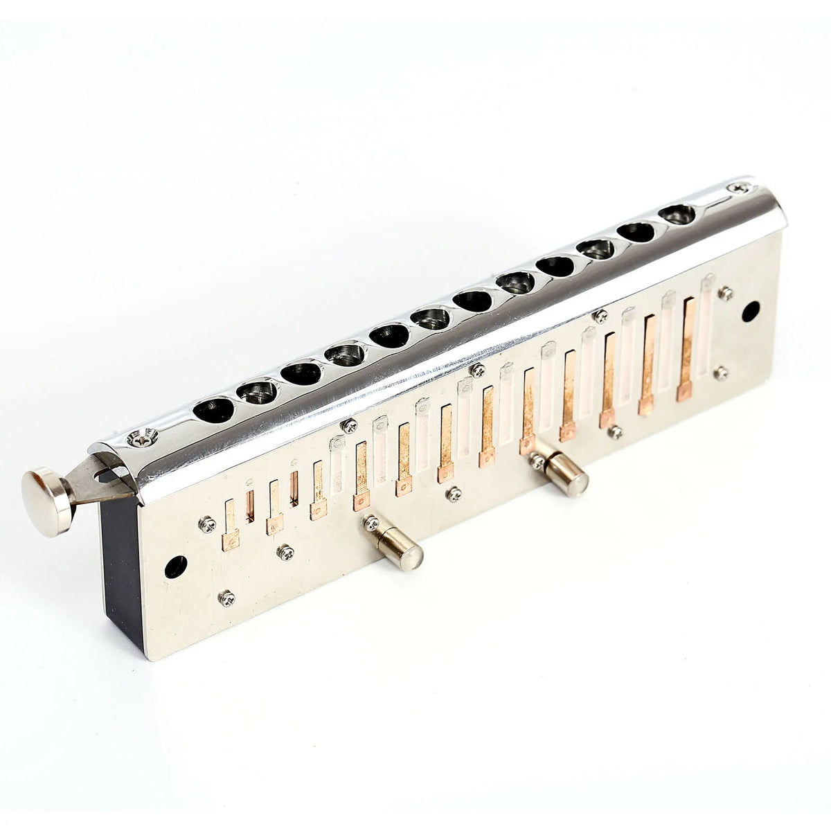 Easttop 12 Hole 48 Tone Chromatic Harmonica – Blue Plastic Grid, Professional and Beginner Students' Choice - ZAMAR AUDIO SOLUTIONS