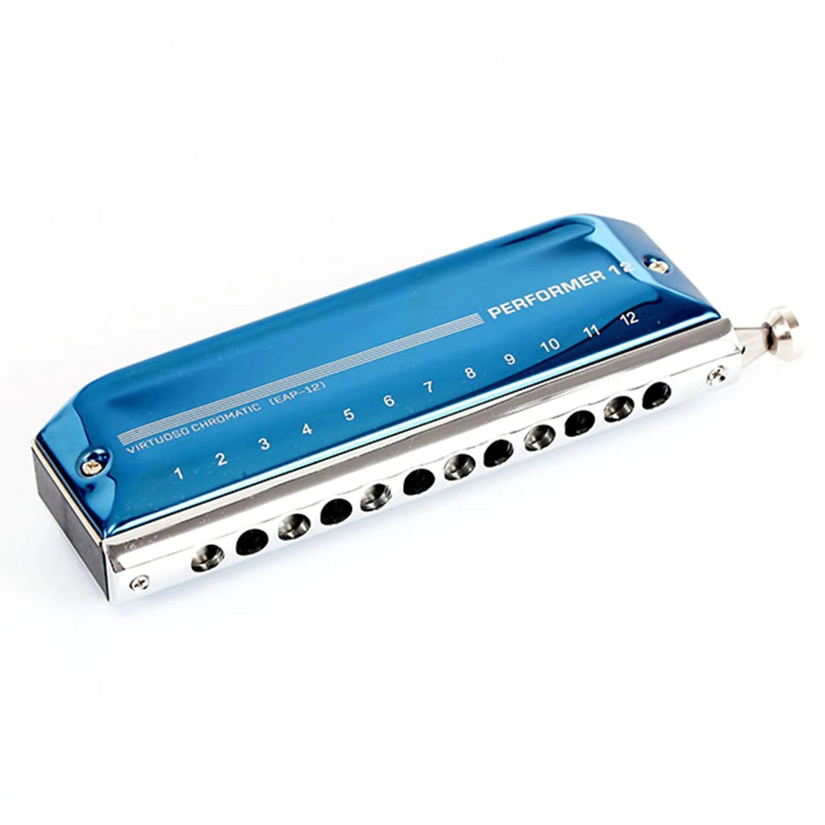 Easttop 12 Hole 48 Tone Chromatic Harmonica – Blue Plastic Grid, Professional and Beginner Students' Choice - ZAMAR AUDIO SOLUTIONS