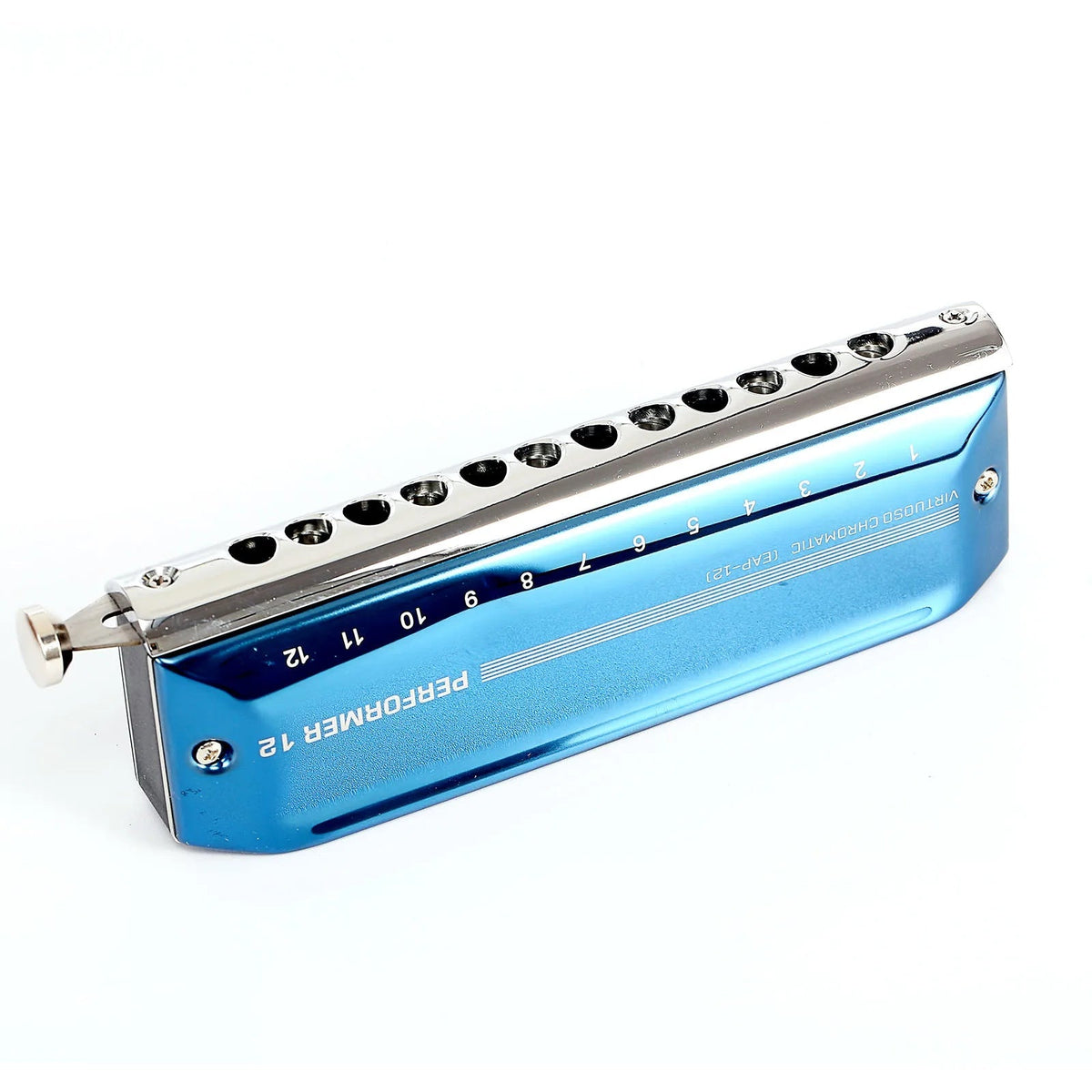 Easttop 12 Hole 48 Tone Chromatic Harmonica – Blue Plastic Grid, Professional and Beginner Students' Choice - ZAMAR AUDIO SOLUTIONS
