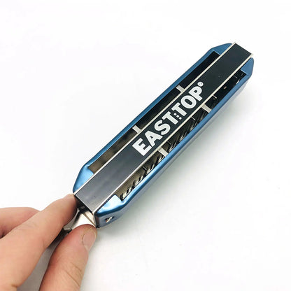 Easttop Fala Blues Harmonica – 12 Hole Harmonica, Aluminum Comb, Blue Metal Cover, Beginner-Friendly - ZAMAR AUDIO SOLUTIONS