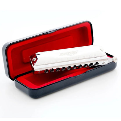 Easttop T10-40 Chromatic Harmonica – 10 Hole, 40 Tones, Key of C, Stainless Steel Musical Instrument for Beginners - ZAMAR AUDIO SOLUTIONS