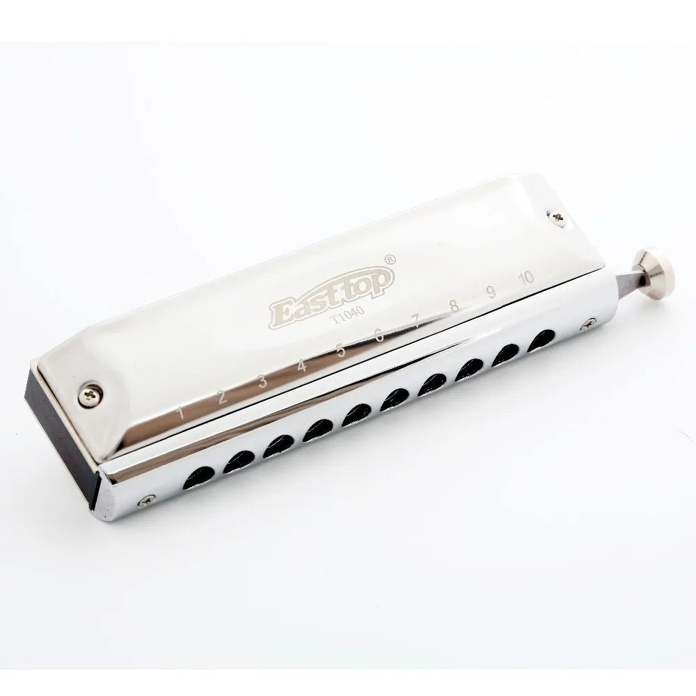 Easttop T10-40 Chromatic Harmonica – 10 Hole, 40 Tones, Key of C, Stainless Steel Musical Instrument for Beginners - ZAMAR AUDIO SOLUTIONS
