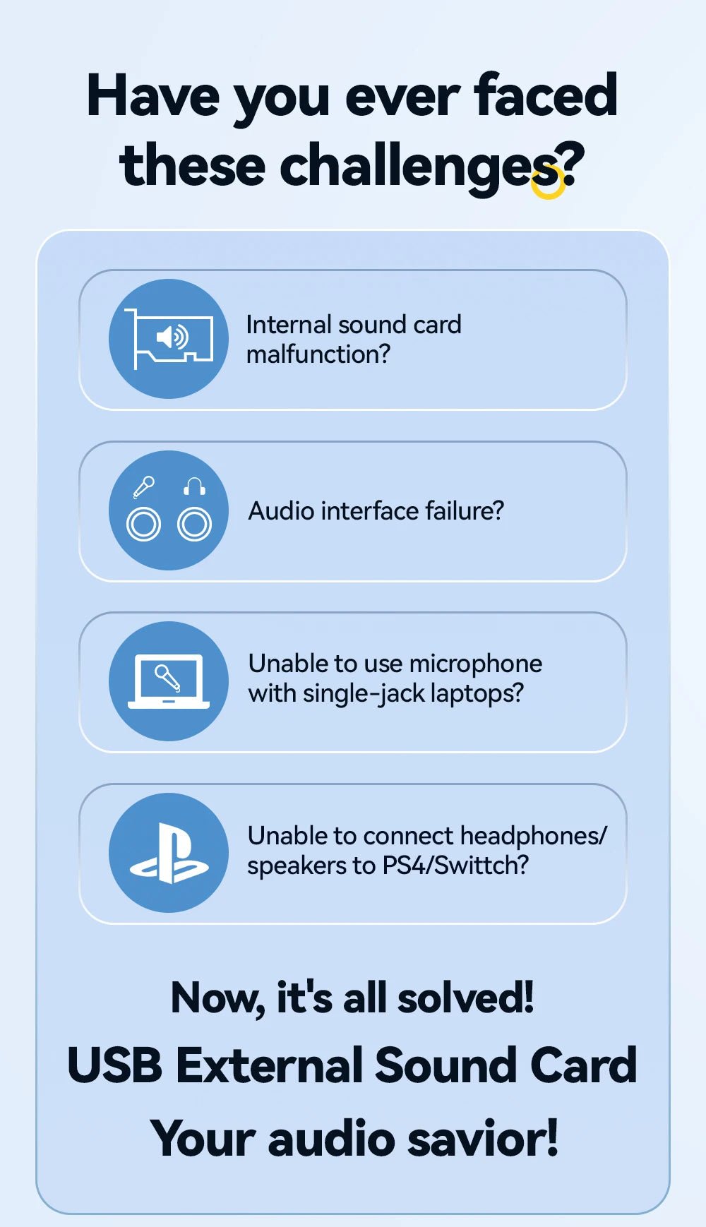 Essager 3.5mm USB External Sound Card – Audio Adapter for Microphone and Headphone, Compatible with Windows, Mac, Linux, PC, Laptops, Desktops, PS5/4 - ZAMAR AUDIO SOLUTIONS