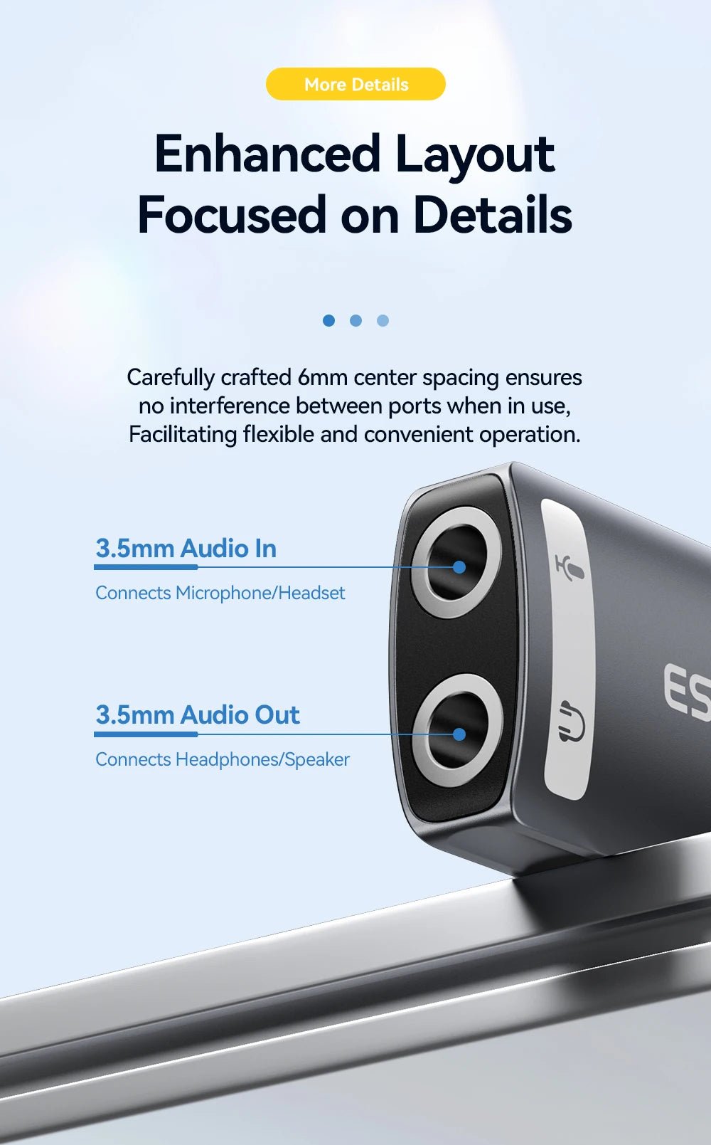 Essager 3.5mm USB External Sound Card – Audio Adapter for Microphone and Headphone, Compatible with Windows, Mac, Linux, PC, Laptops, Desktops, PS5/4 - ZAMAR AUDIO SOLUTIONS