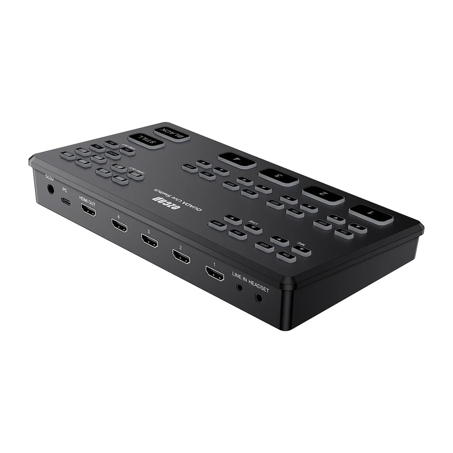 Ezcap328 Quada Live Switch – 4 HDMI DLAR Camera Video Capture Card for Skype, Zoom, OBS Studio, Live Streaming 1080p@60fps - ZAMAR AUDIO SOLUTIONS
