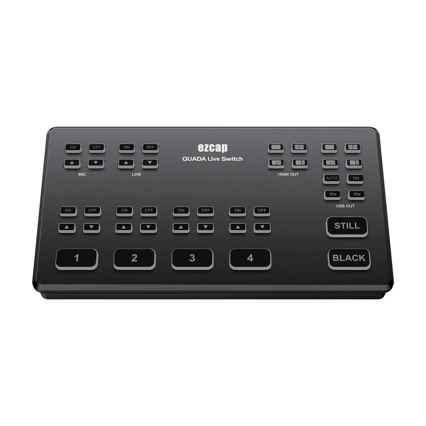 Ezcap328 Quada Live Switch – 4 HDMI DLAR Camera Video Capture Card for Skype, Zoom, OBS Studio, Live Streaming 1080p@60fps - ZAMAR AUDIO SOLUTIONS