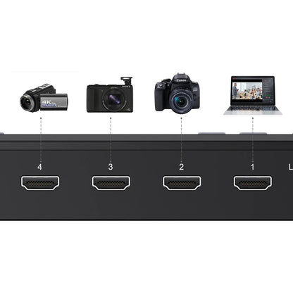 Ezcap328 Quada Live Switch – 4 HDMI DLAR Camera Video Capture Card for Skype, Zoom, OBS Studio, Live Streaming 1080p@60fps - ZAMAR AUDIO SOLUTIONS