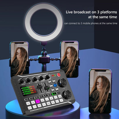 F998 Sound Card – Bluetooth Studio Mixer for Live Music & Recording - ZAMAR AUDIO SOLUTIONS
