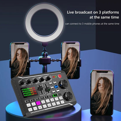 F998 Sound Card Professional Bluetooth - Compatible Studio Record Mixer – Audio Mixing Console Amplifier for Phone, PC, Live Music, and More - ZAMAR AUDIO SOLUTIONS
