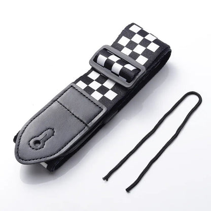 Fashion Retro Ethnic Style Guitar Strap – Adjustable Leather Strap for Folk Guitar, Electric Guitar, Bass, Ukulele - ZAMAR AUDIO SOLUTIONS