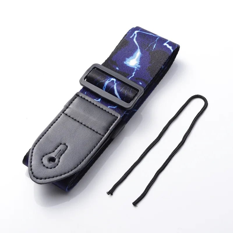Fashion Retro Ethnic Style Guitar Strap – Adjustable Leather Strap for Folk Guitar, Electric Guitar, Bass, Ukulele - ZAMAR AUDIO SOLUTIONS