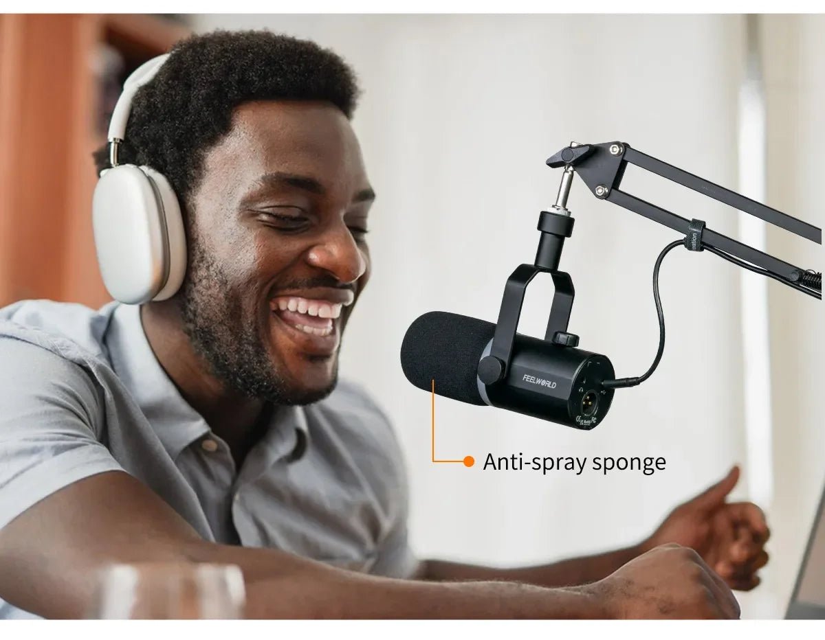 FEELWORLD PM1 Dynamic Microphone – XLR/USB for Podcasting, Recording, Gaming, and Live Streaming - ZAMAR AUDIO SOLUTIONS