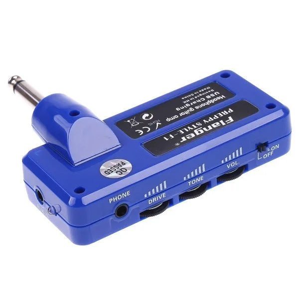 Flanger F1 Portable Electric Guitar Amplifier – Mini Headphone Amp for Guitar and Bass, 15-Hour Battery Life - ZAMAR AUDIO SOLUTIONS