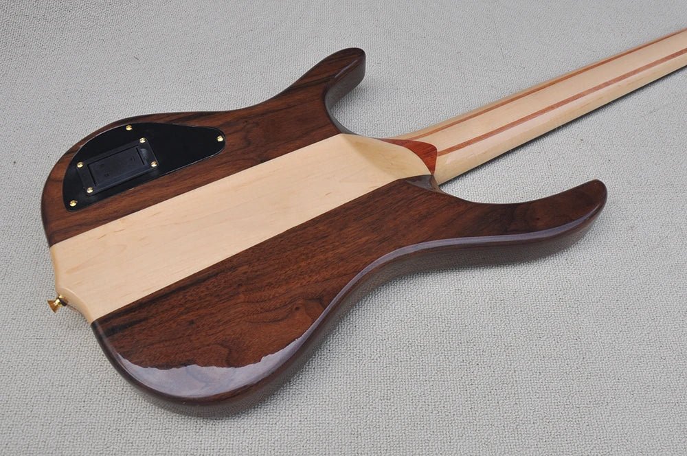 Flyoung Bass Guitar – 24 - Fret Walnut Body with Rosewood Fingerboard for Home - Schooling, Professional Performance, and Beginners - ZAMAR AUDIO SOLUTIONS