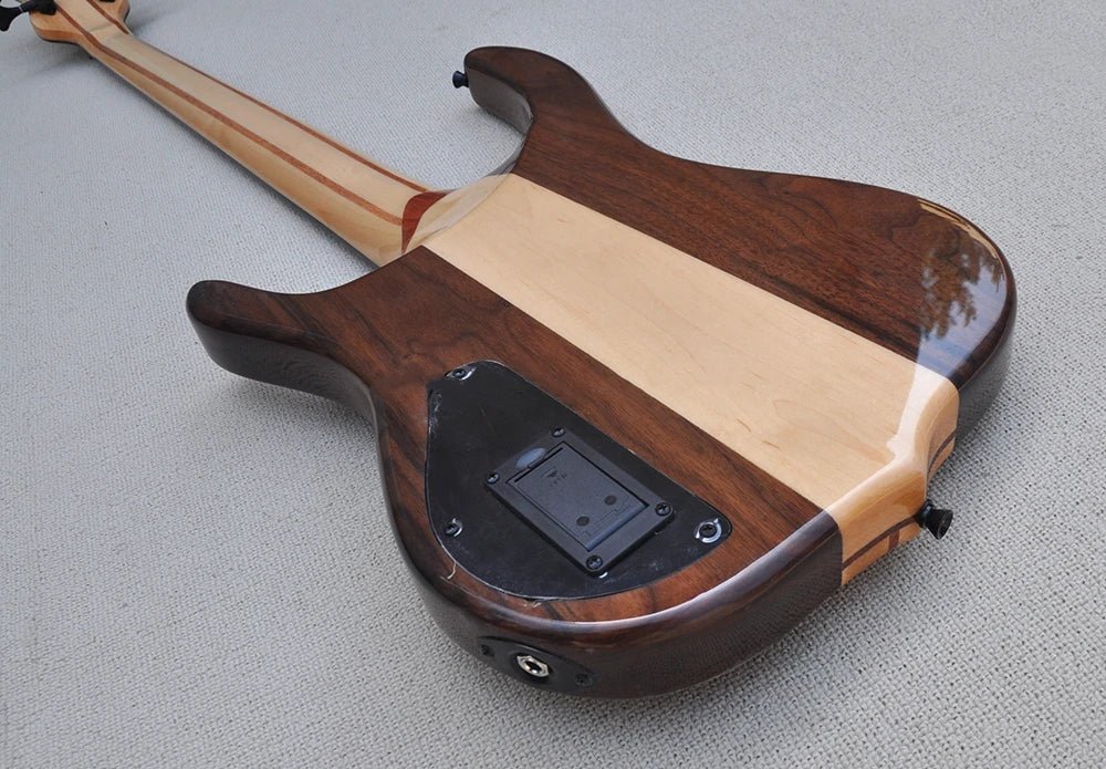 Flyoung Bass Guitar – 24 - Fret Walnut Body with Rosewood Fingerboard for Home - Schooling, Professional Performance, and Beginners - ZAMAR AUDIO SOLUTIONS
